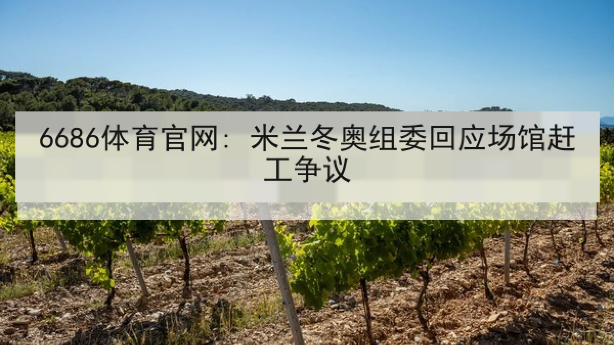 6686体育官网: 米兰冬奥组委回应场馆赶工争议